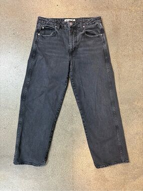 AMO women’s Billie Smokin (Gray Black) Straight Jeans Sz 29 x 26